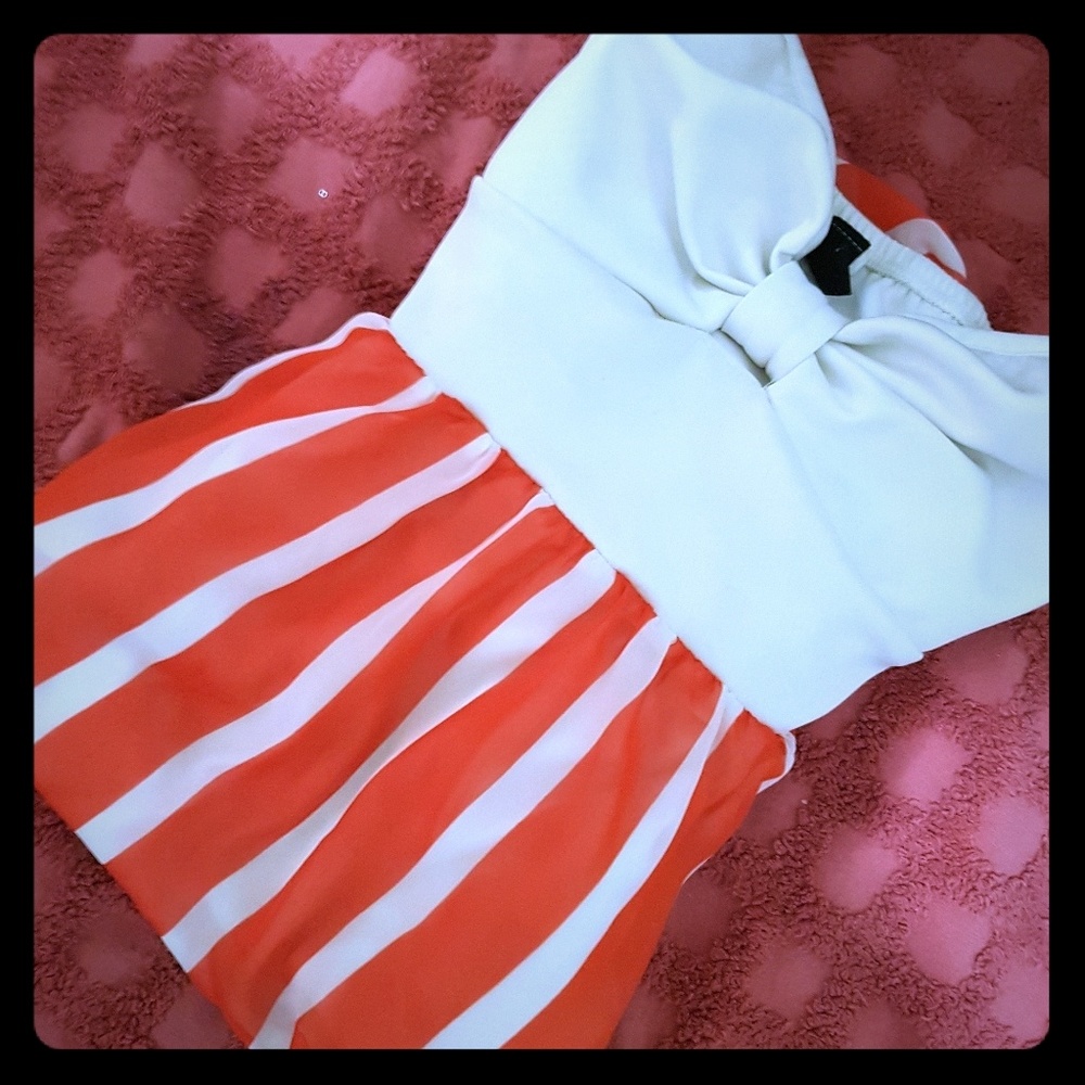 Summer strapless sundress